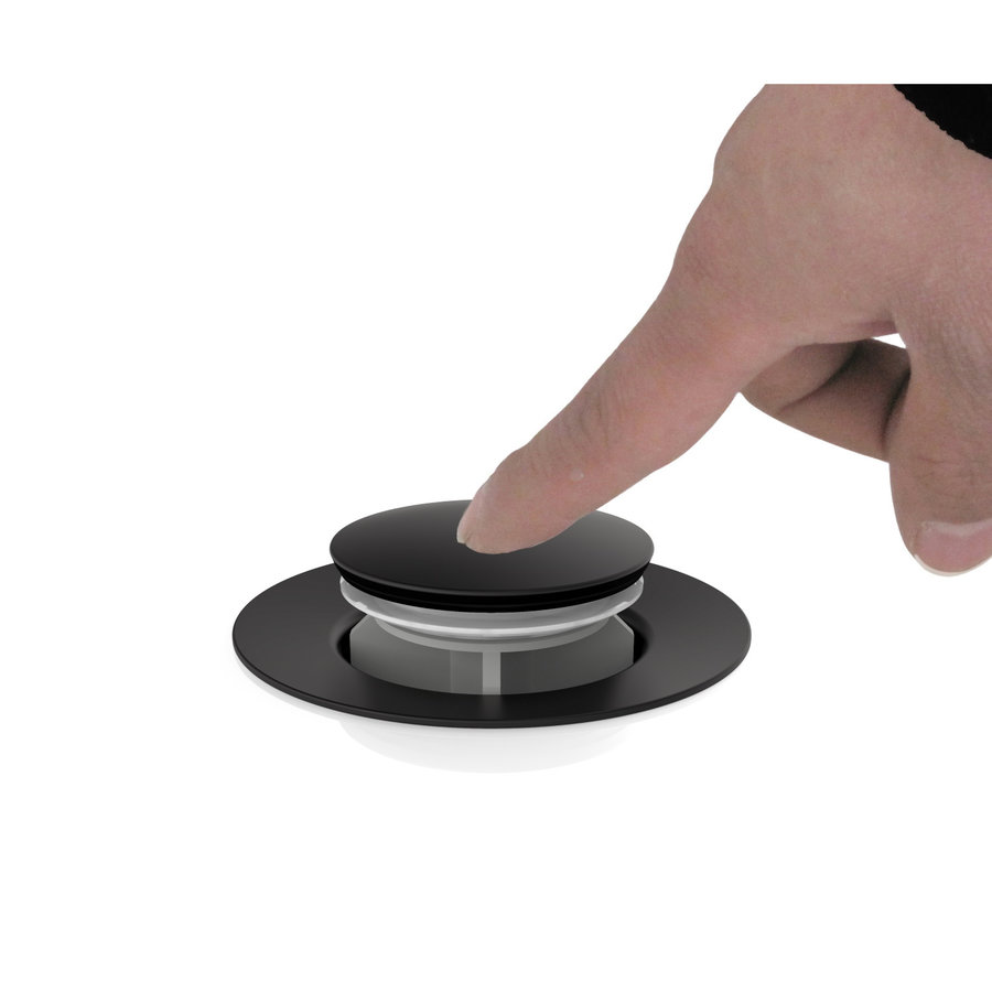 Wastafelkraan Schutte Raven Mengkraan E�ngreeps Zwart Met Click Waste