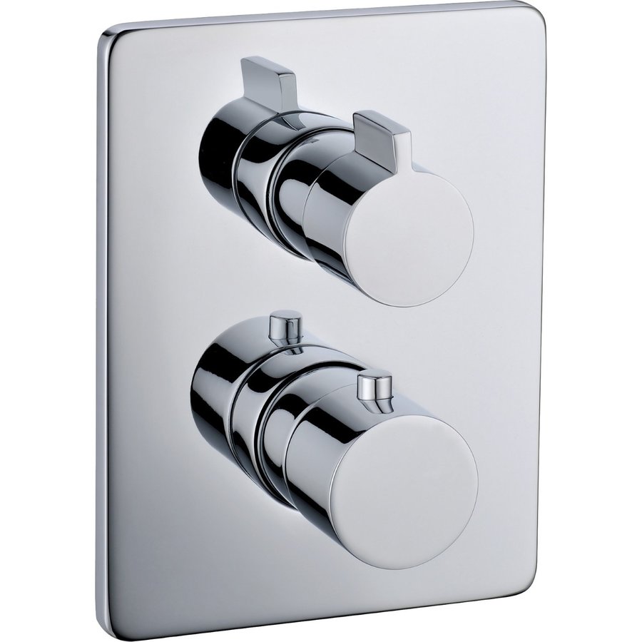 Boss & Wessing Douchekraan Inbouw Bad Douche Met Omsteller En Temperatuurregeling Chroom