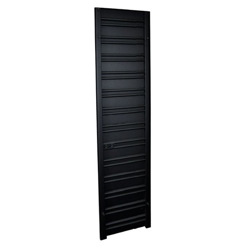 Designradiator Sanicare Denso 180x40 Mat Zwart Inclusief Ophanging 948 Watt (onderzijde aansluiting) 