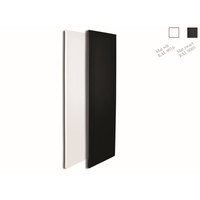 Designradiator Sanicare Denso 180x40 Mat Zwart Inclusief Ophanging 948 Watt (onderzijde aansluiting)