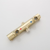 Opbouw Regendouche Set Boss & Wessing Gold Pro Thermostatisch Staaf Handdouche Mat Goud 30 cm