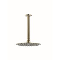 Inbouw Regendouche Set Boss & Wessing Gold Plafonduitloop en 20 cm Hoofddouche Mat Goud