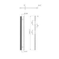 Elektrische Design Radiator Sanicare Plug En Play 111,8 x 45 cm Wit Incl Montage Set 596 Watt