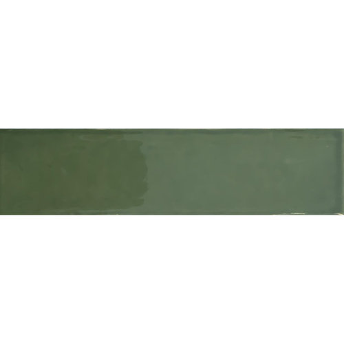 Wandtegel Tebe Vintage 7.5x30 cm Groen Brillo  (prijs per m2) 