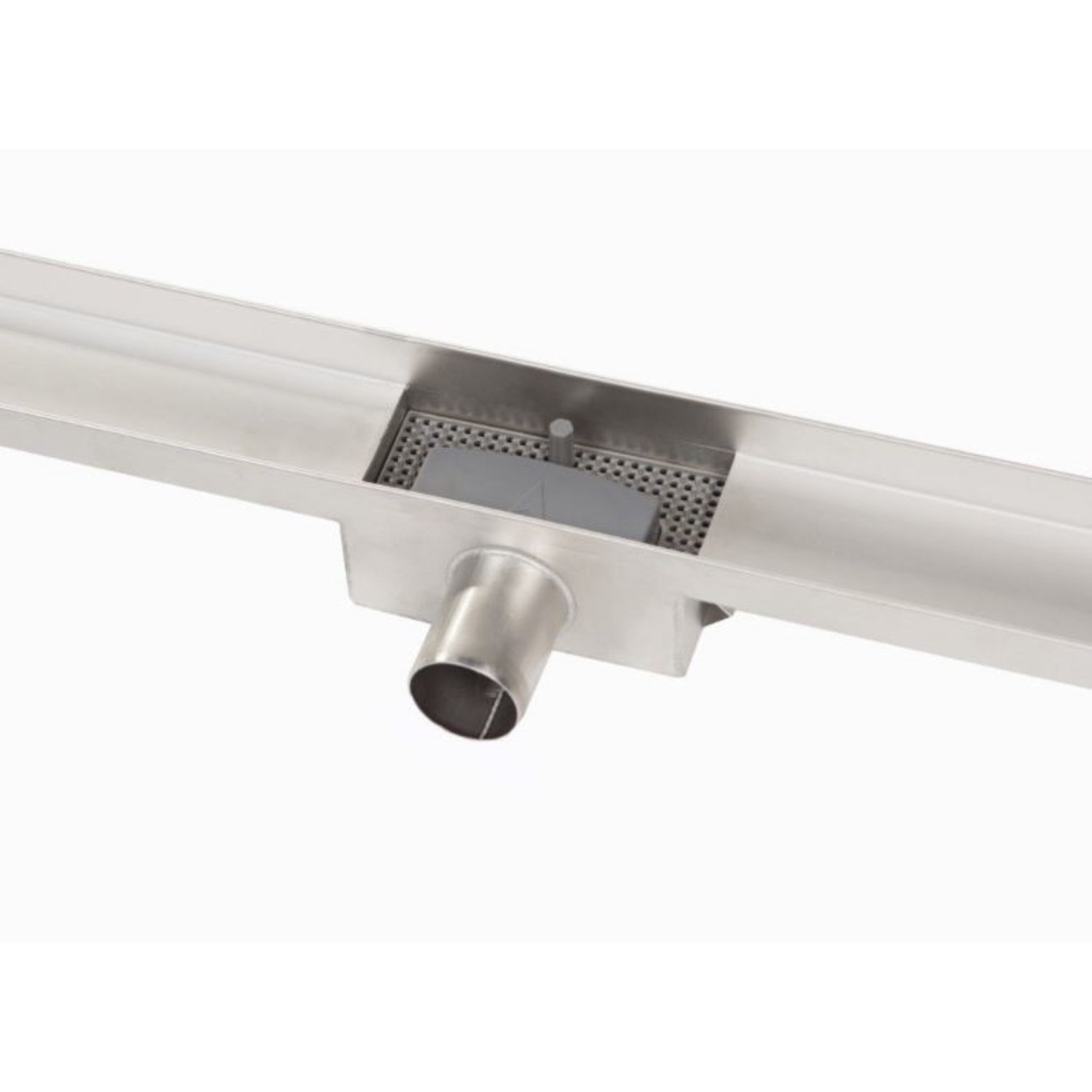 Douchegoot Brauer StanDrain RVS Geborsteld Zonder Flens 50x7 cm