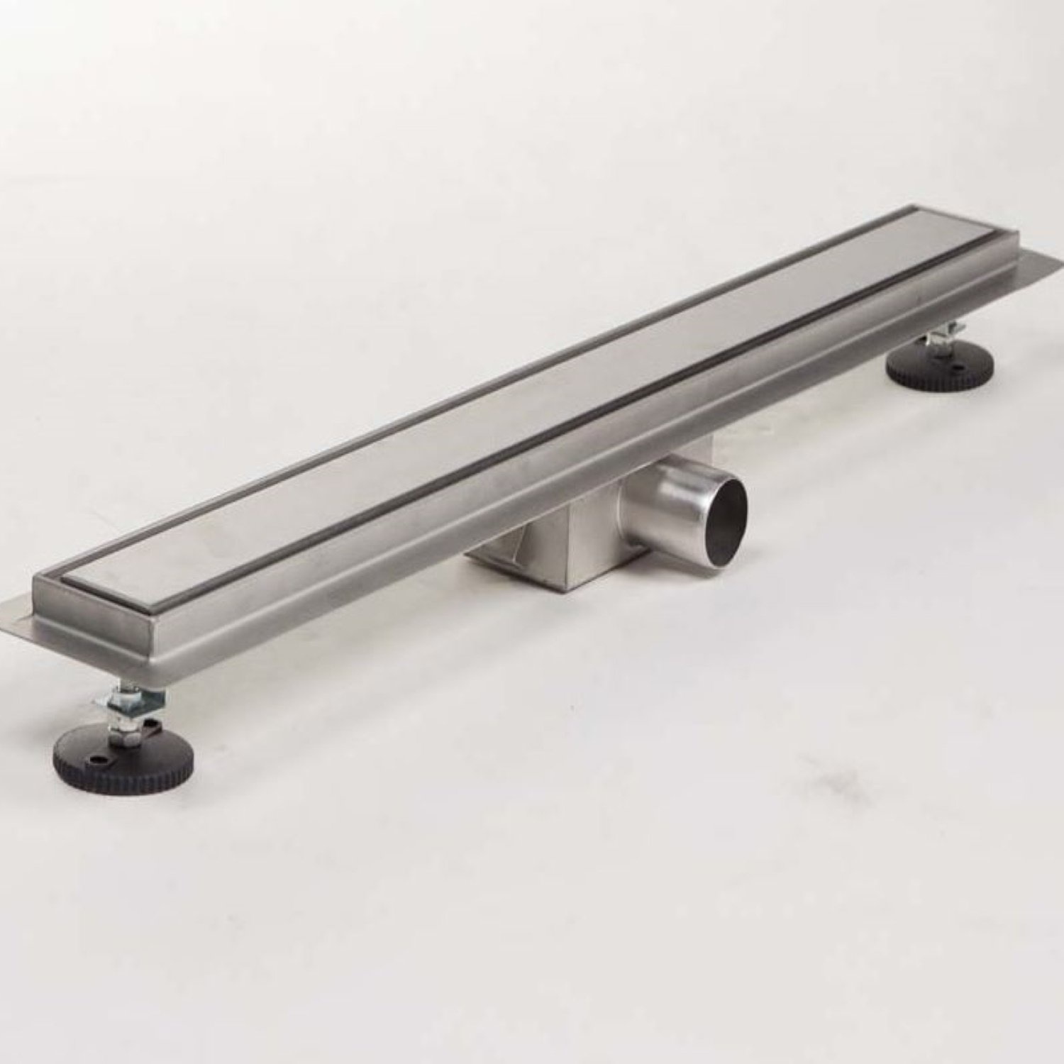 Brauer Douchegoot Brauer RVS Geborsteld 70x7 cm Inclusief Tegel