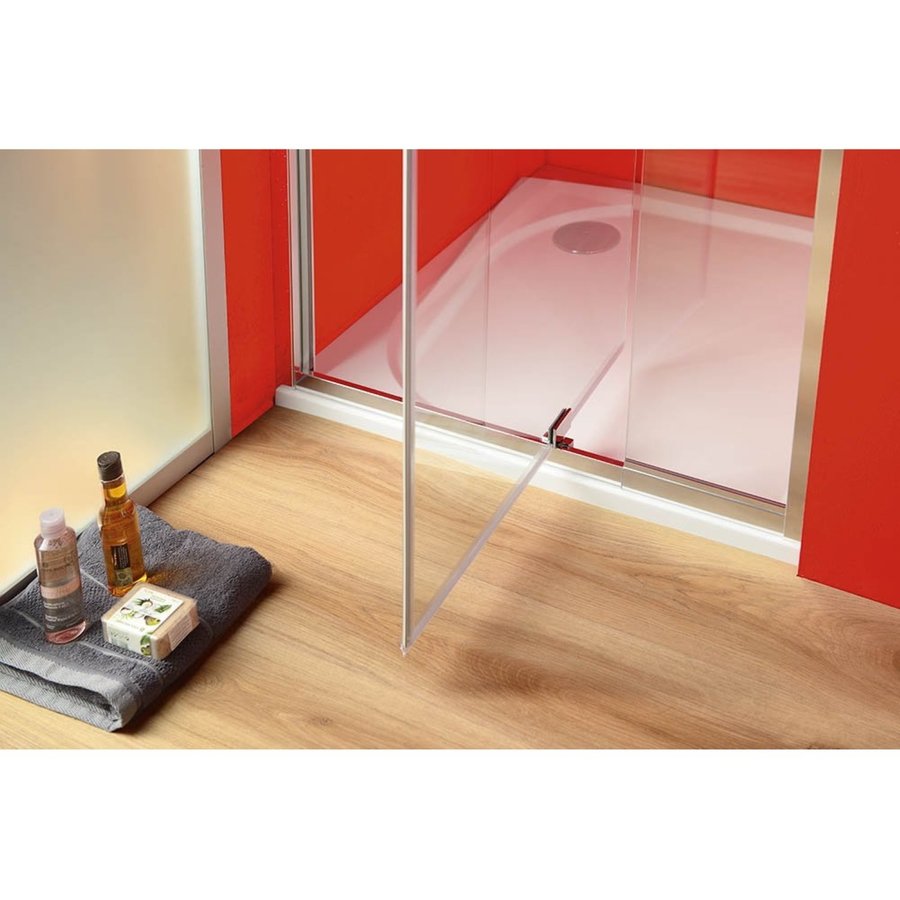 Douchedeur Sapho Sigma Schuifdeur 78-92 cm Glasdikte 6 mm Helder glas