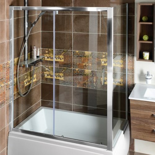 Zijwand Sapho Deep 75x150 cm 6 mm Helder Glas tbv Nisdeur en douchebak Deep 