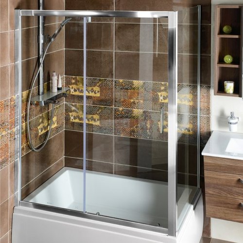 Zijwand Sapho Deep 90x150 cm 6 mm Helder Glas tbv Nisdeur en douchebak Deep 