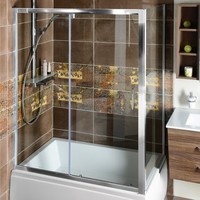 Zijwand Sapho Deep 90x150 cm 6 mm Helder Glas tbv Nisdeur en douchebak Deep