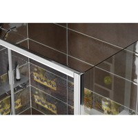 Nisdeur Sapho Deep Schuifdeur 130x150 cm 6 mm Helder Glas tbv Douchebak Deep