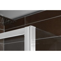 Nisdeur Sapho Deep Schuifdeur 130x150 cm 6 mm Helder Glas tbv Douchebak Deep