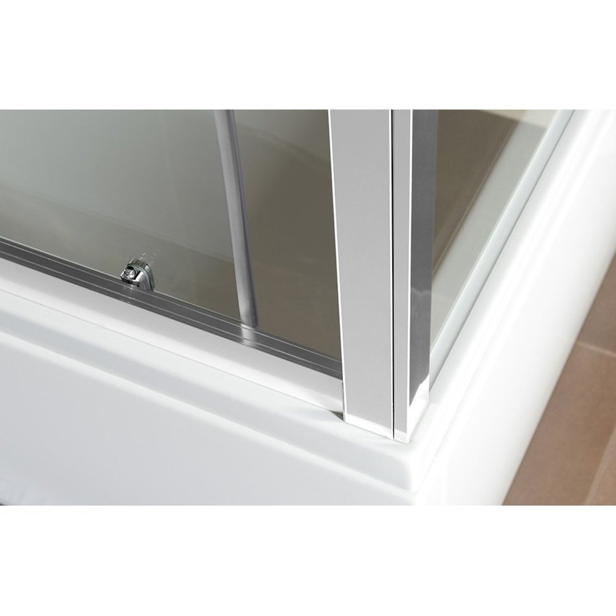 Nisdeur Sapho Deep Schuifdeur 130x150 cm 6 mm Helder Glas tbv Douchebak Deep