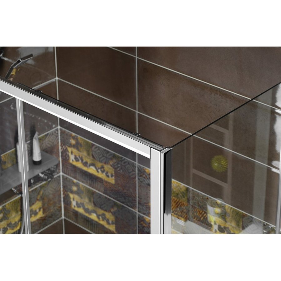 Nisdeur Sapho Deep Schuifdeur 140x150 cm 6 mm Helder Glas tbv Douchebak Deep