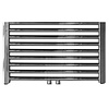 Sanicare Designradiator Sanicare RVS Look Inclusief Ophanging Midden Aansluiting Recht 120x60 cm