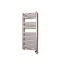 Elektrische Design Radiator Sanicare Plug En Play 111,8 x 45 cm Zilver Grijs Thermostaat Chroom 596 Watt