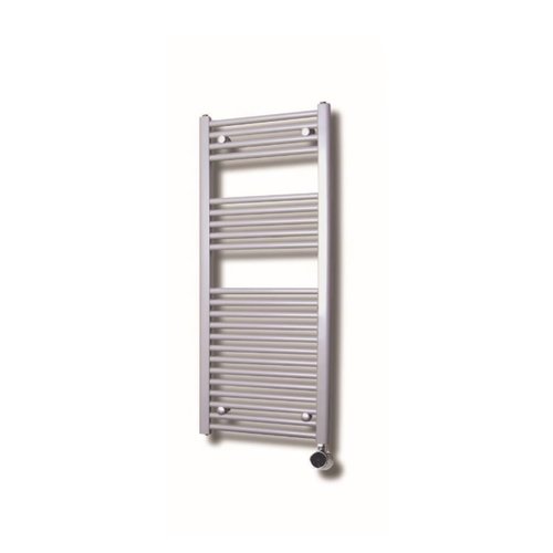 Elektrische Design Radiator Sanicare Plug En Play 111,8 x 45 cm Zilver Grijs Thermostaat Chroom 596 Watt 