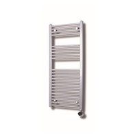 Elektrische Design Radiator Sanicare Plug En Play 111,8 x 45 cm Zilver Grijs Thermostaat Zwart 596 Watt