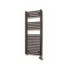 Sanicare Elektrische Design Radiator Sanicare Plug En Play 111,8 x 45 cm Mat Zwart Thermostaat Zwart 596 Watt