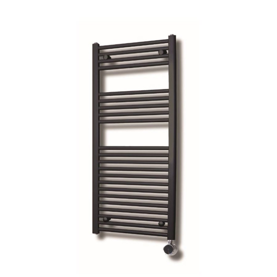 Elektrische Design Radiator Sanicare Plug En Play 111,8 x 60 cm Wit Thermostaat Chroom 730 Watt