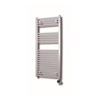 Elektrische Design Radiator Sanicare Plug En Play 111,8 x 60 cm Zilvergrijs Thermostaat Chroom 730 Watt