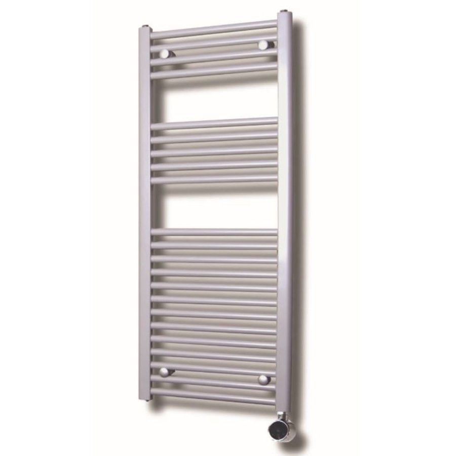 Elektrische Design Radiator Sanicare Plug En Play 111,8 x 60 cm Chroom Thermostaat Chroom 533 Watt