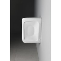 Urinoirscherm Schaamschot Sapho Olympos 61.5x10.8x40 cm Keramiek Wit