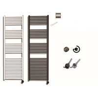 Elektrische Design Radiator Sanicare Plug En Play 172 x 45 cm Chroom Thermostaat Chroom 671 Watt