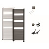 Sanicare Elektrische Design Radiator Sanicare Plug En Play 172 x 60 cm Inox Look Thermostaat Chroom 1127 Watt