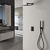 Sanimex Inbouw Regendouche Set Sanimex Design Giulini Thermostatisch Vierkante Hoofddouche Mat Zwart