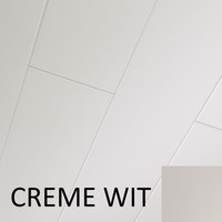 Plafondpanelen MDF Sanimex Crème Wit  260 cm x 38,5 cm x 1,2 cm (Doosinhoud: 2,08 m2)
