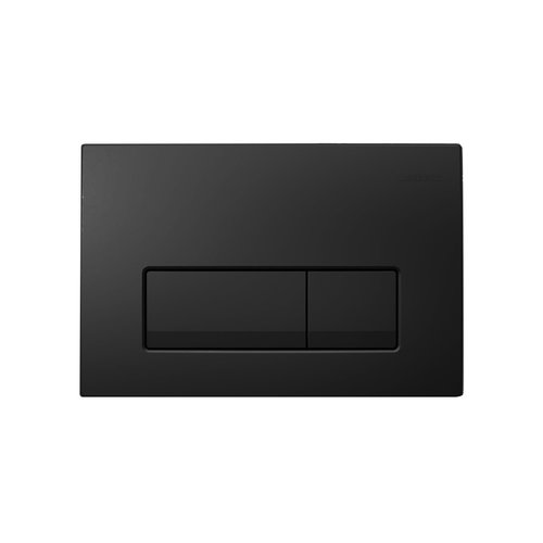 Bedieningsplaat Delta 50 by Geberit Mechanisch Frontbediening Mat Zwart 