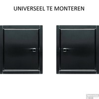 ROLL UP INBOUW TOILETROLHOUDER VOOR 6 ROLLEN BLACK CHROME