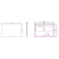 Spiegel Wiesbaden Soul Rechthoek met LED Verlichting Backlight Spiegelverwarming 120 cm