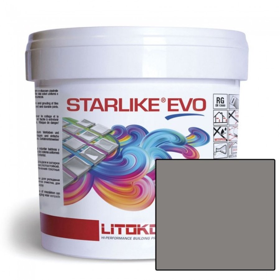 Starlike Voegmiddel 2 Componenten Epoxy 2,5 kg Evo 130 Grigio Ardesia Leisteen Grijs