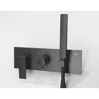 Inbouw douchemengkraan Sapho Dimy 2-Weg Mat Zwart (incl. handdouche)