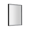 Badkamerspiegel Sapho Sort Led 60x80 cm LED-Verlichting Frame Mat Zwart