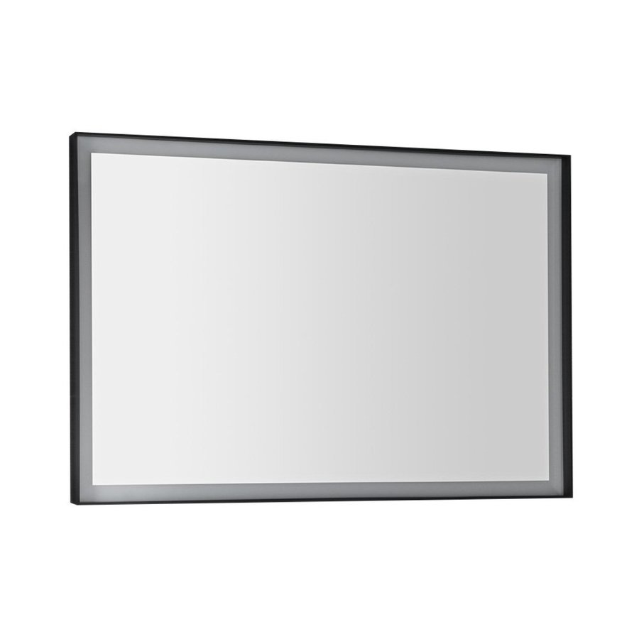 Badkamerspiegel Sapho Sort Led 100x70 cm LED-Verlichting Frame Mat Zwart