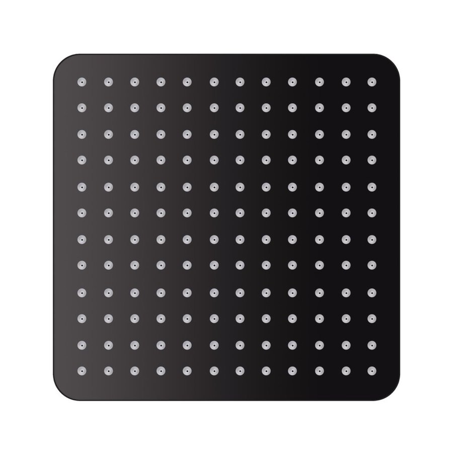Regendouchekop Sapho Vierkant 30x30 cm Mat Zwart