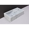 Forzalaqua Fontein Forzalaqua Venetia Carrara Gepolijst Kraangat Rechts 40x22x10 cm