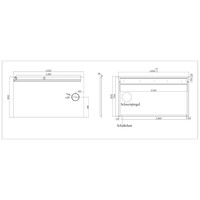 Spiegel Wiesbaden Tigris met LED Verlichting En Scheerspiegel 140x80cm