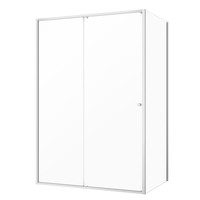 Sealskin Get Wet Contour Douchecabine met Schuifdeur 140x90 cm 6 mm Helder Glas Mat Zwart