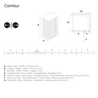 Sealskin Get Wet Contour Douchecabine met Draaideur 100x100 cm 6mm Helderglas RVS