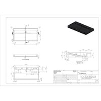 Wastafel Forzalaqua Palermo Graniet Gezoet Gekapt Zonder Kraangat Zwart 60x40x9 cm