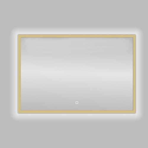 Badkamerspiegel Best Design Nancy Isola LED Verlichting 80x60 cm Mat Goud 