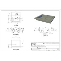 Wastafel Forzalaqua Helsinki Hardsteen Gezoet Met Kraangat 60,5x51,5x9,5 cm