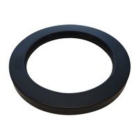 Losse Kraanrozet Wiesbaden Caral tbv Inbouw Kraangedeelte Mat Zwart