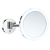 Vergrotingsspiegel Smedbo Outline Draaibaar Battery Operated met LED PMMA Dual Light Chroom