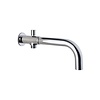 Baduitloop Boss & Wessing Inbouw Rond Met Omstel 24 cm Chroom