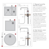 Quooker Nordic Round Twintaps met PRO3 VAQ-E Boiler Chroom